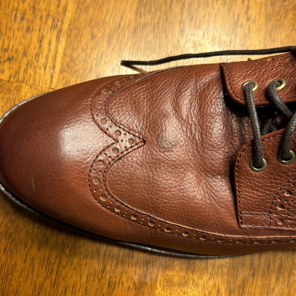 Men’s Cole Haan Grand OS brown leather Wingtip Oxford. size 11M - Picture 9 of 10